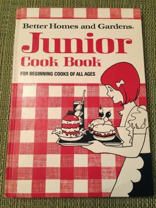 Better Homes And Gardens Junior Cook Book Vintage 1972 Hc Beginners Cooking