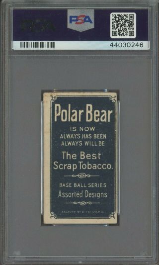 T206 Cy Young HOF Cleveland Glove Shows Polar Bears RARE BACK PSA 4 CENTERED 2