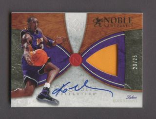 2006 - 07 Ud Exquisite Noble Nameplates Kobe Bryant Lakers Jersey Auto 23/25