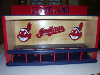 Cleveland Indians Bobble Heads Display Case