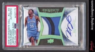 2008 - 09 Ud Exquisite Limited Logos Kevin Durant Game Patch Auto 12/25