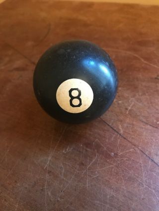 Vintage Pool Game Black 8 Ball