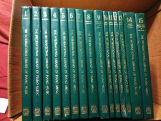 The International Library Of Piano Music 15 Volume H/c Book Set Rare Very Good