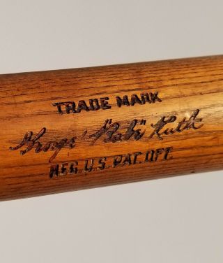 1916 - 21 Babe Ruth 35 " Dash Dot 40 Br Sidewritten Louisville Slugger Baseball Bat