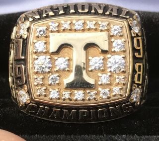 Cherry 1998 Tennessee Volunteers Players National Champions Championship Ring