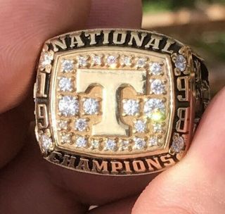Cherry 1998 Tennessee volunteers players national champions championship ring 2