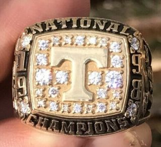 Cherry 1998 Tennessee volunteers players national champions championship ring 3