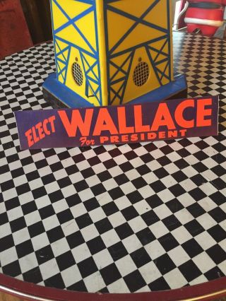 Vintage George Wallace For President Bumper Stickers 1968