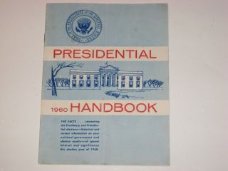 Vintage 1960 Usa Presidential Handbook By Brown & Bigelow Advertising Kennedy