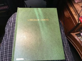 Vintage Whitman Lincoln Cent Album Folder Holds 1909 - 1963 Pennies Plus A Few