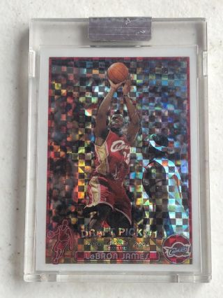 2003 / 04 Uncirculated Topps Chrome 111 Xfractor Lebron James Rc Rookie 74/220