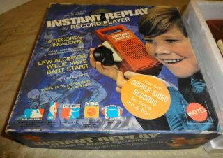 1971 Mattel Instant Replay Record Player & Discs