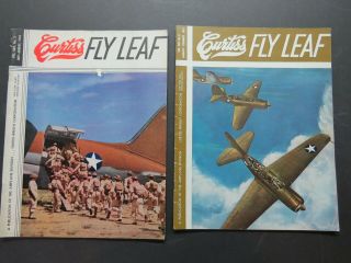 2 1942/43 Curtiss Wright Corporation Fly Leaf Publications : P - 40 C - 46 At - 9 A - 25