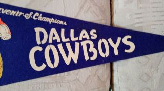 1971 Dallas Cowboys Bowl VI Pennant Full Size 6 Orleans 3