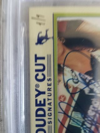2008 Upper deck Goudey Cut Autograph Dale Earnhardt Sr.  Rare 1/1 Beckett 9 2