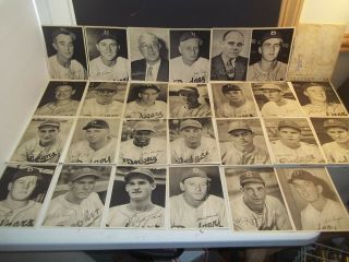 1947 - 52 Brooklyn Dodgers Team Issue 26 Photo Set.  Jackie Robinson Mlb