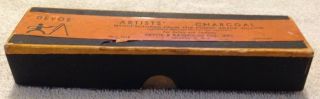 Vintage Devoe & Raynolds Artists ' Charcoal With Box 2