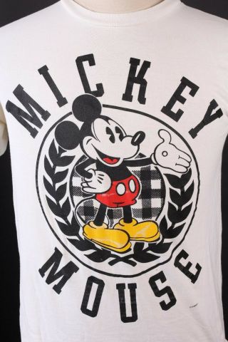 Vtg Disney Mickey Mouse 100 Cotton T Shirt Made In Usa Mens Size Large