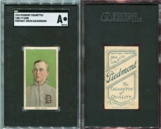 T206 Ty Cobb Green Portrait SGC Authentic looks like a 6 centered 2