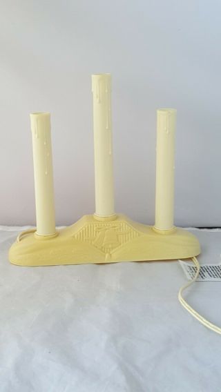 Vtg 3 Light Candoliers Indoor Electric Candle Lamp Plug In