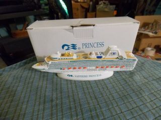 Princess Cruises Sapphire Princess Resin Figurine Ship Maritime Collector 6 " Vg