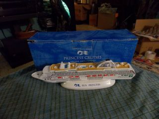 Princess Cruises Sun Princess Resin Figurine Ship Maritime Collector 6 3/4 " Vg