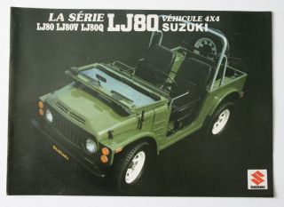 Suzuki Lj80 1981 Dealer Brochure - French - Canada - St501000118