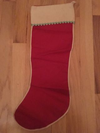 Vintage Christmas Stocking For Cindy.  Measures: 21 
