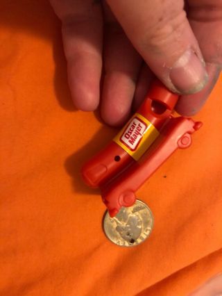 Vintage Oscar Mayer Weiner Mobile Whistle Red Plastic Weinermobile Ad Promo 3