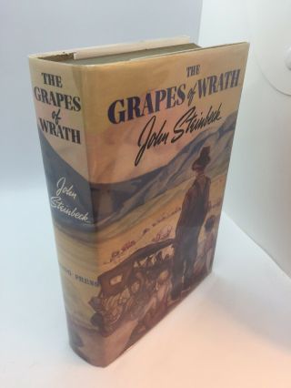 The Grapes Of Wrath Steinbeck First Edition 1st/4th April 1939 W/ Facs Dj