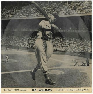 Ted Williams How To Play Baseball Color Photo Record W/ Sleeve - C1949 -