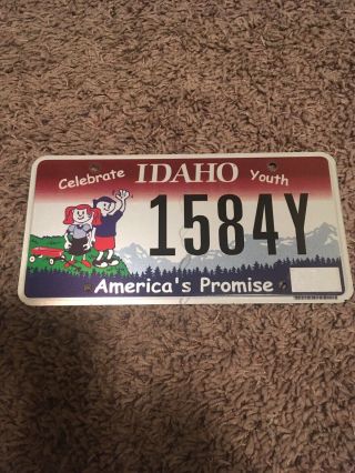 Idaho License Plate Celebrate Youth