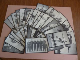 1954 Los Angeles Rams Team Issued Photo Pack Football Cards Complete Set Of 36