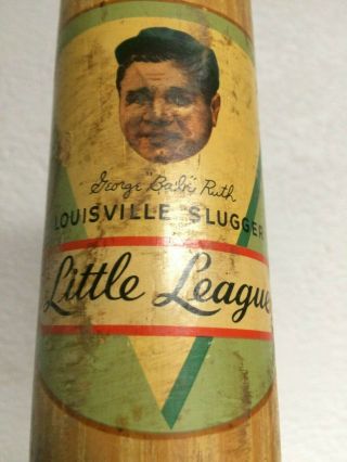 George Babe Ruth Louisville Slugger Little League 30 Hillerich Bradsby 125 Ll