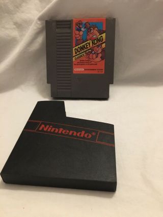Donkey Kong Classics Nintendo Nes Vintage Retro Game Cartridge & Cover
