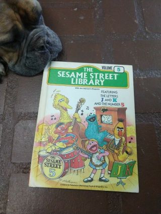 Vintage 1970s Childrens Book / The Sesame Street Library - Vol 5,  1978 Hc