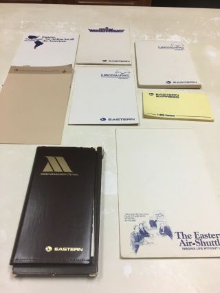Eastern Air Lines Vintage Notepads,  Blank Address Book Vintage Old Stock