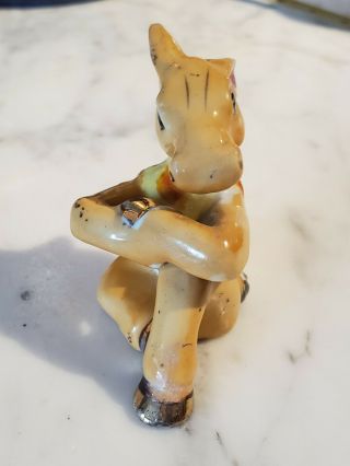 Vintage Porcelain Donkey Mule Figure Hand Painted Made Japan - Democrat