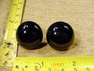 A Pair Vintage Black Solid Glass Eyes Size 24 Mm For Teady Bear Age 1910 A 20