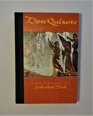 1979 Don Quixote By Cervantes,  Salvador Dali Color Illustrations,  Dust Jacket Vg