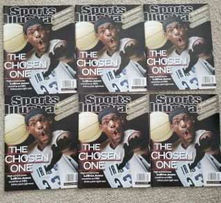 Lebron James First Sports Illustrated Cover No Label 2002 Ex