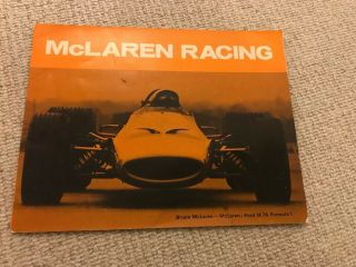 Mclaren Racing Booklet,  Very Rare.  Bruce Mclaren - Mclaren - Ford M 7a Formula 1