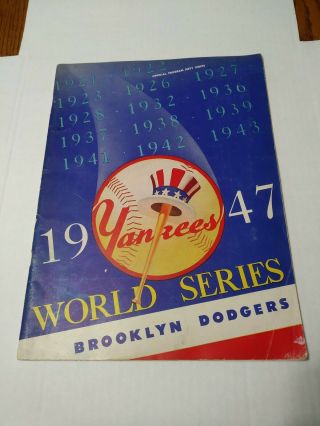 1947 1948 1949 World Series Programs York Yankees Vs.  Brooklin Dodgers
