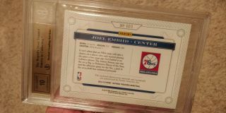 2014 - 15 NATIONAL TREASURES JOEL EMBIID ROOKIE PATCH AUTO 6/10 3