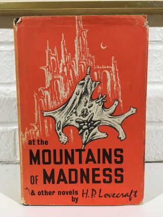 First Edition H.  P.  Lovecraft At The Mountains Of Madness Arkham House Derleth