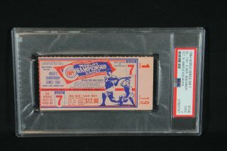 1964 World Series Game 7 Ticket Stub Yankees Cardinals Psa Mantle Hr 18 Row 1