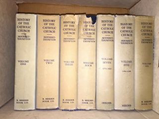 7 Volumes From Series A History Of The Catholic Church By Rev.  Mourret 1950 