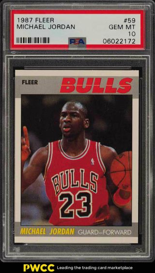 1987 Fleer Basketball Michael Jordan 59 Psa 10 Gem (pwcc)