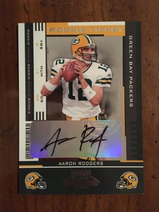 2005 Playoff Contenders Aaron Rodgers Rookie Ticket Auto Autograph Rc /530