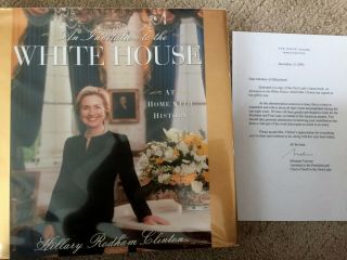 Hillary Rodham Clinton Invitation To The White House 1st/1st Signed Dated,